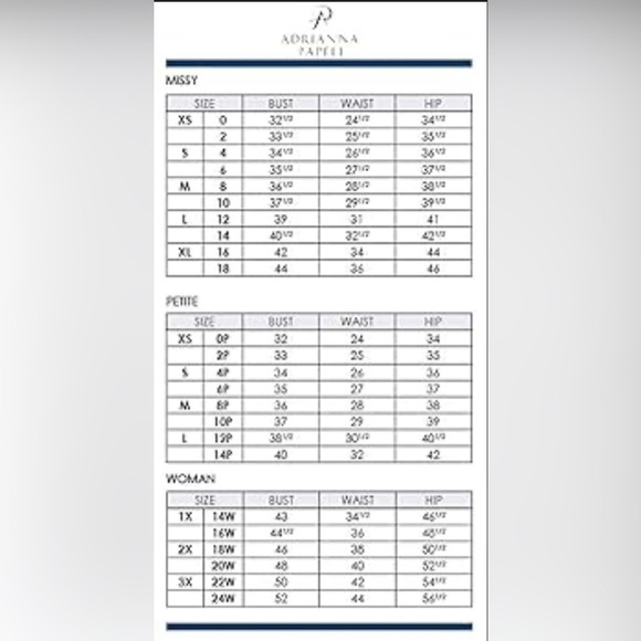 Adrianna Papell Geometric Button Up Shirt Color Oxford Blue Chain Geo 2x Wms NWT - Picture 6 of 6